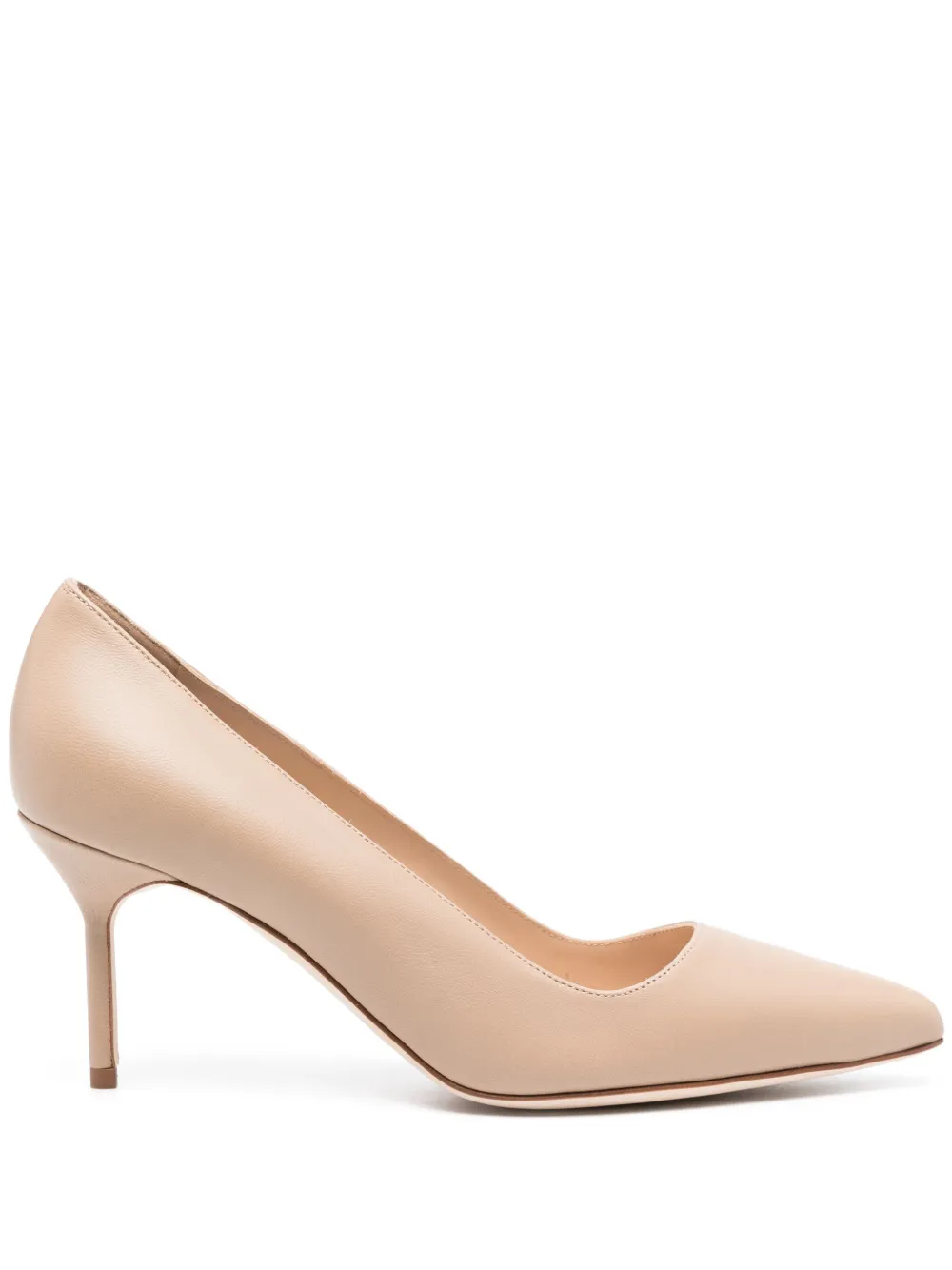 Туфли-лодочки Tora 70 мм из кожи Manolo Blahnik, коричневый