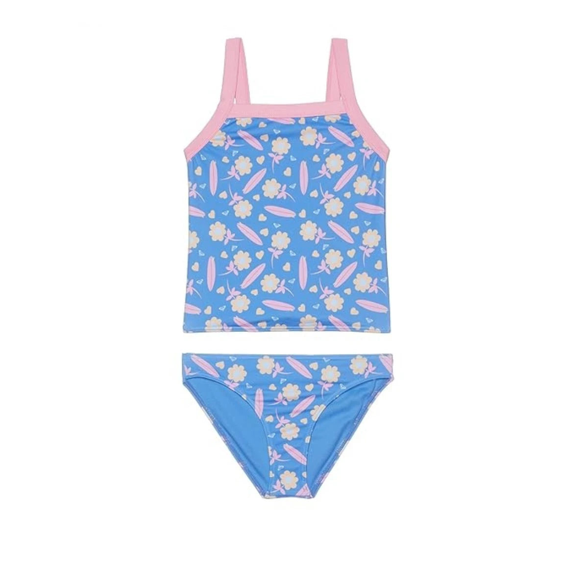 

Детский купальник-танкини Roxy Lorem, синий, эластичный, комплект из двух частей, RED1012