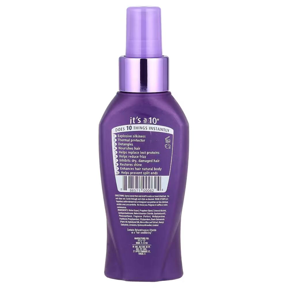Кондиционер для волос Silk Express Miracle Silk Leave-In от Its A 10 (унисекс) - 118 мл, прозрачный — фото 2