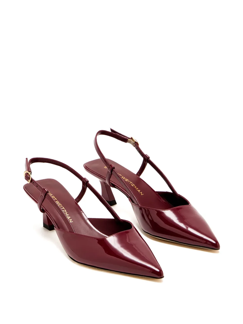 Туфли Vinnie 50 с ремешком на пятке Stuart Weitzman, красный — фото 2