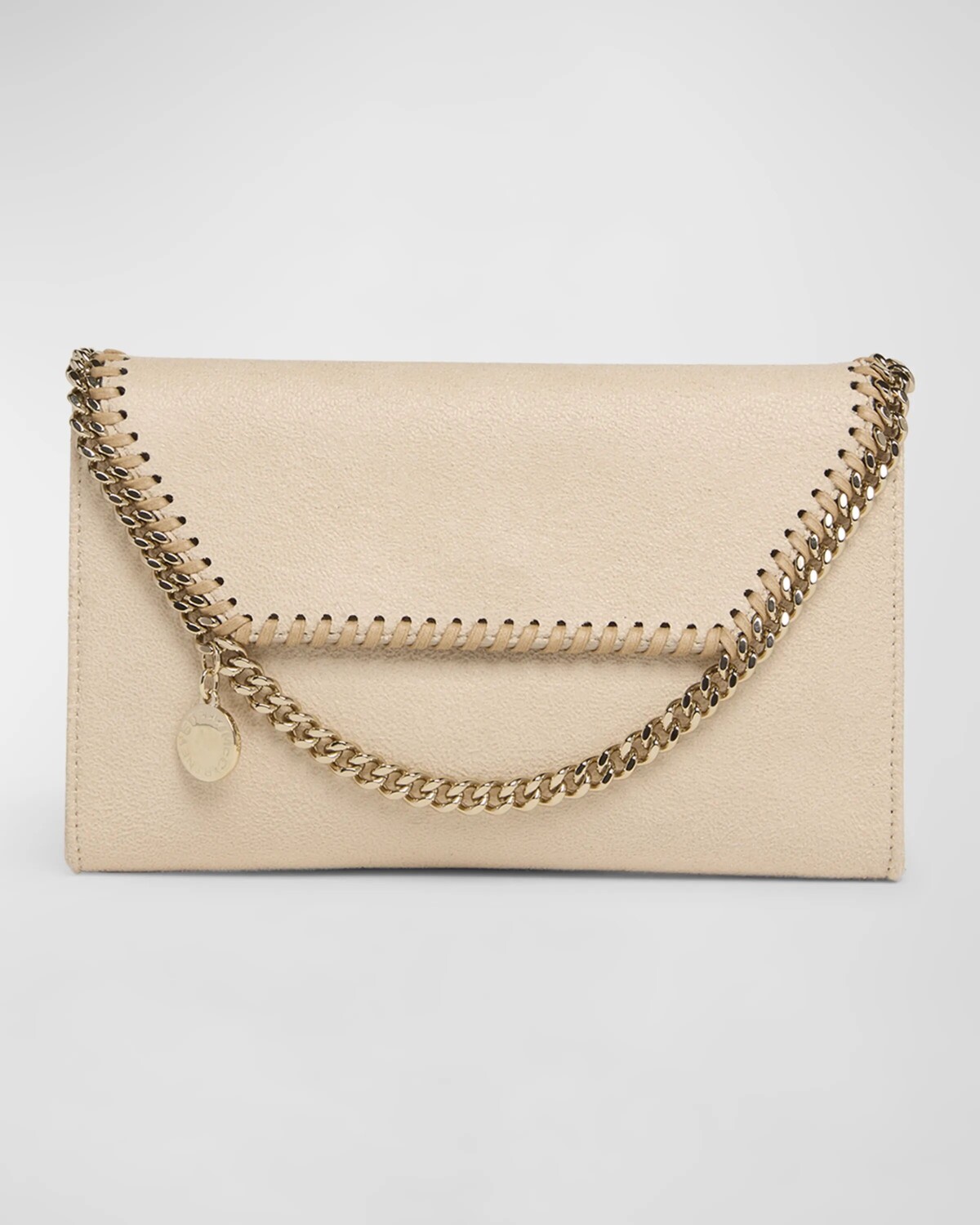 

Миниатюрная сумка через плечо Falabella Shaggy Deer Stella Mccartney, бежевый