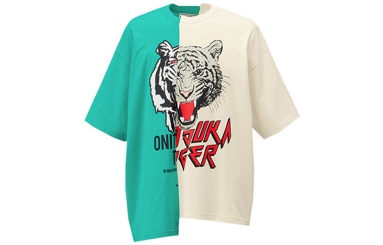 

Футболка Unisex Зеленый/Светло-бежевый Onitsuka Tiger