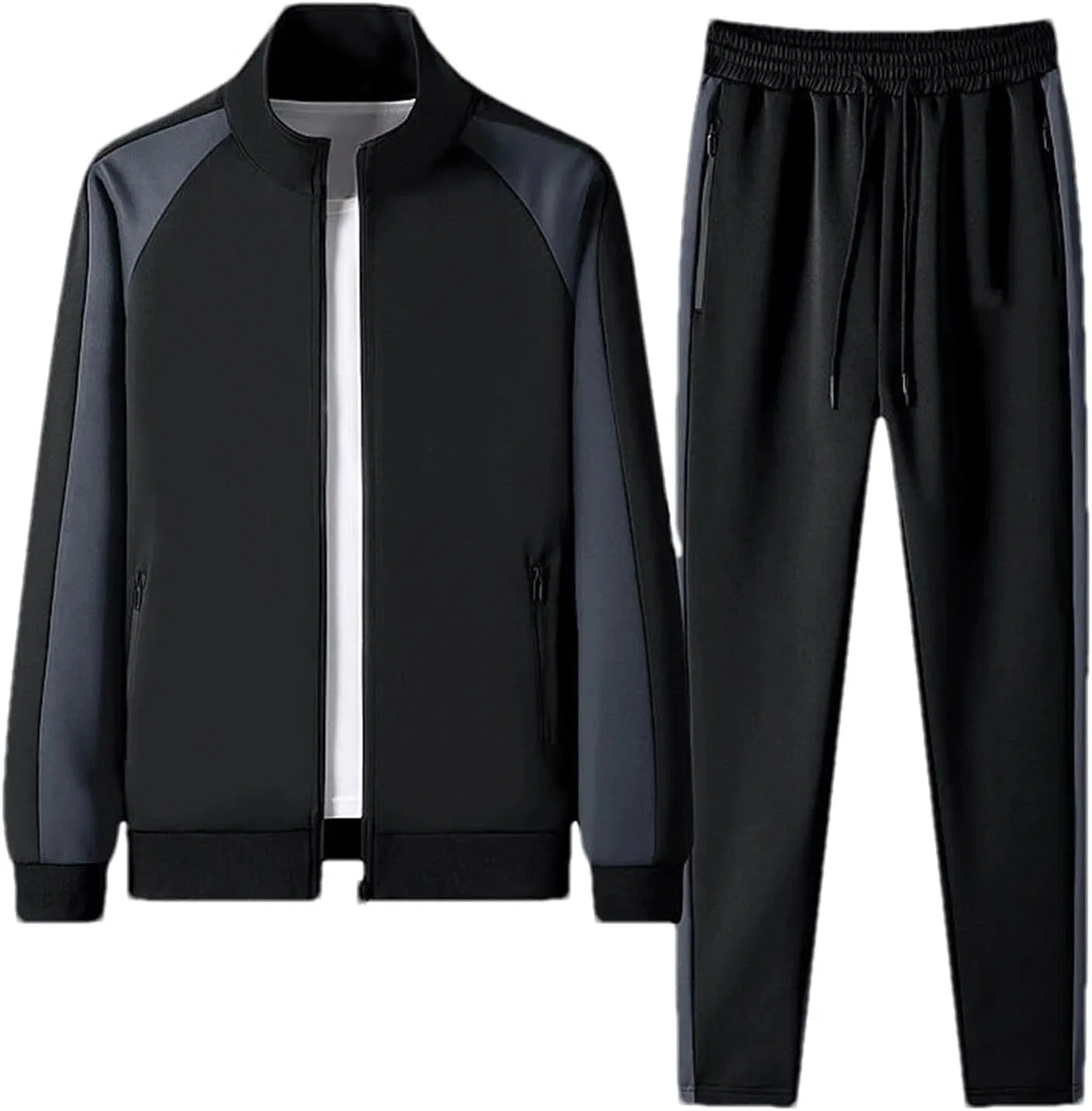 Спортивный костюм мужской, джоггер, трикотажный, Black