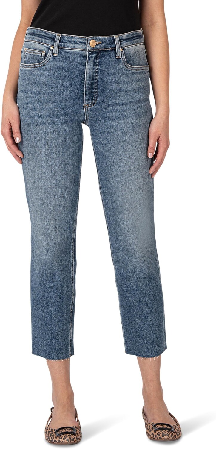 

Джинсы KUT from the Kloth Rachael High Rise Fab Ab Mom Raw Hem, цвет Exalted