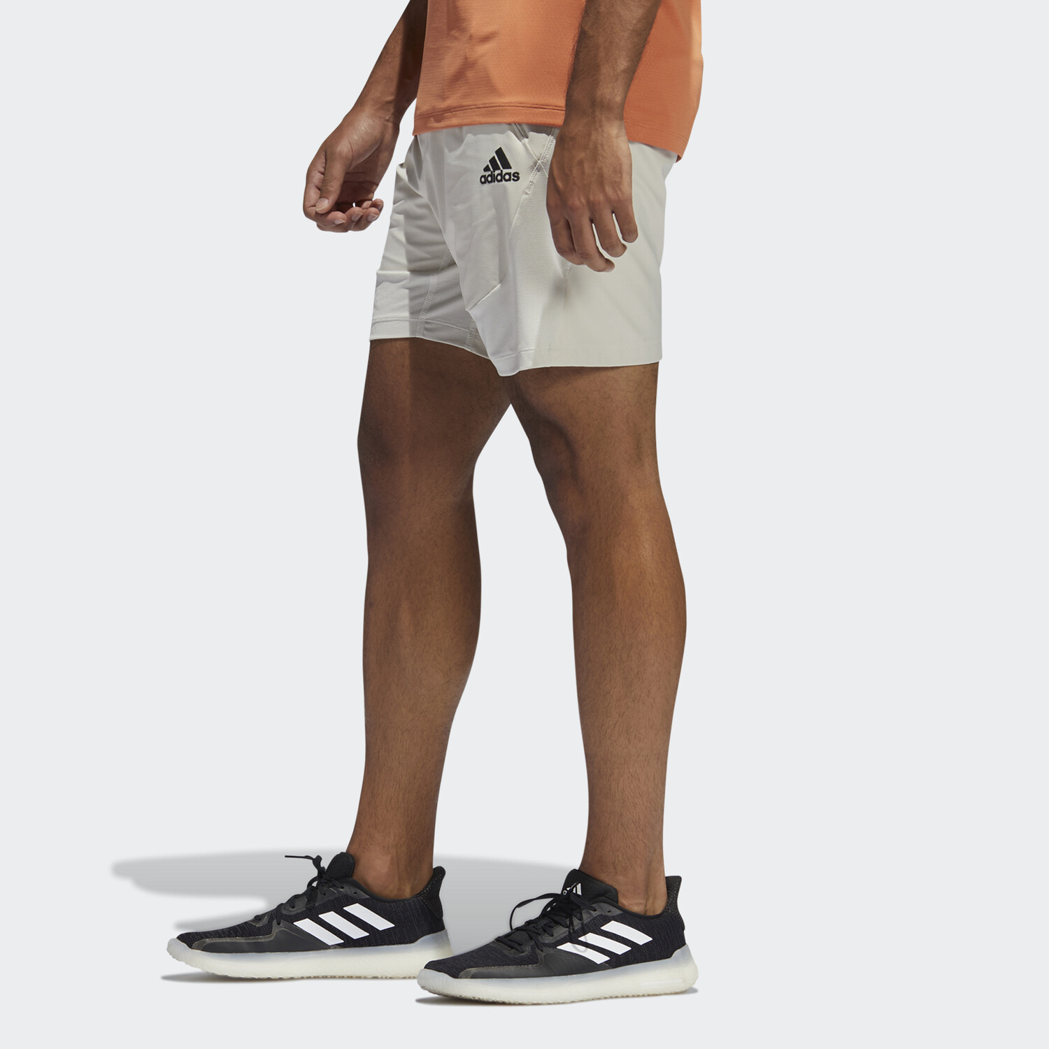 Повседневные шорты мужские бокситово-коричневые Adidas, коричневый — фото 4