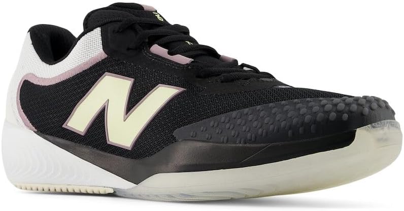 Мужские теннисные кроссовки для игры на хард-корте New Balance FuelCell 996 V4, Black/White/Ambient Light — фото 4