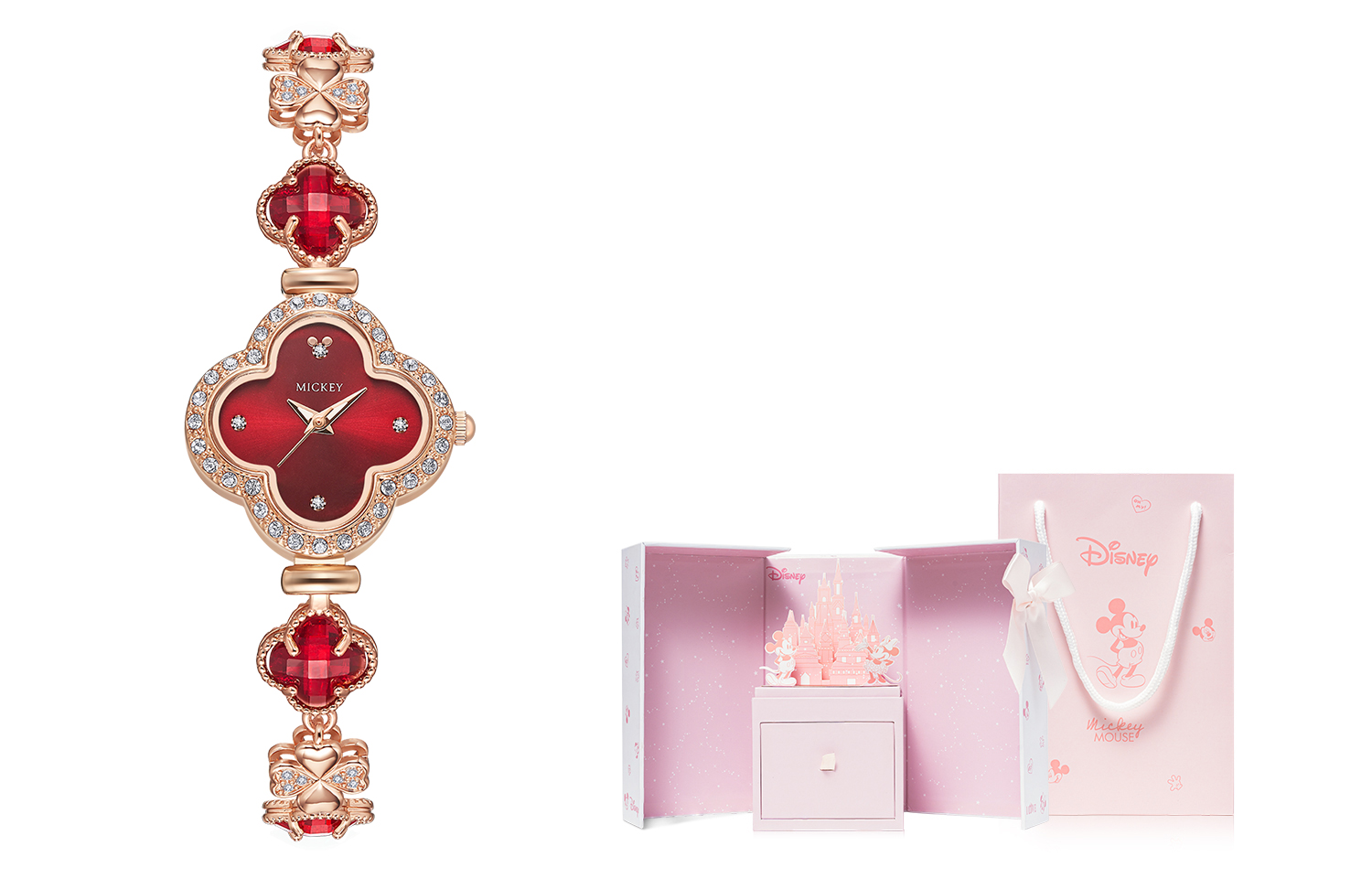 

Disney Часы Quartz Movement Watch Women's Watch White Dial, MK-11751R