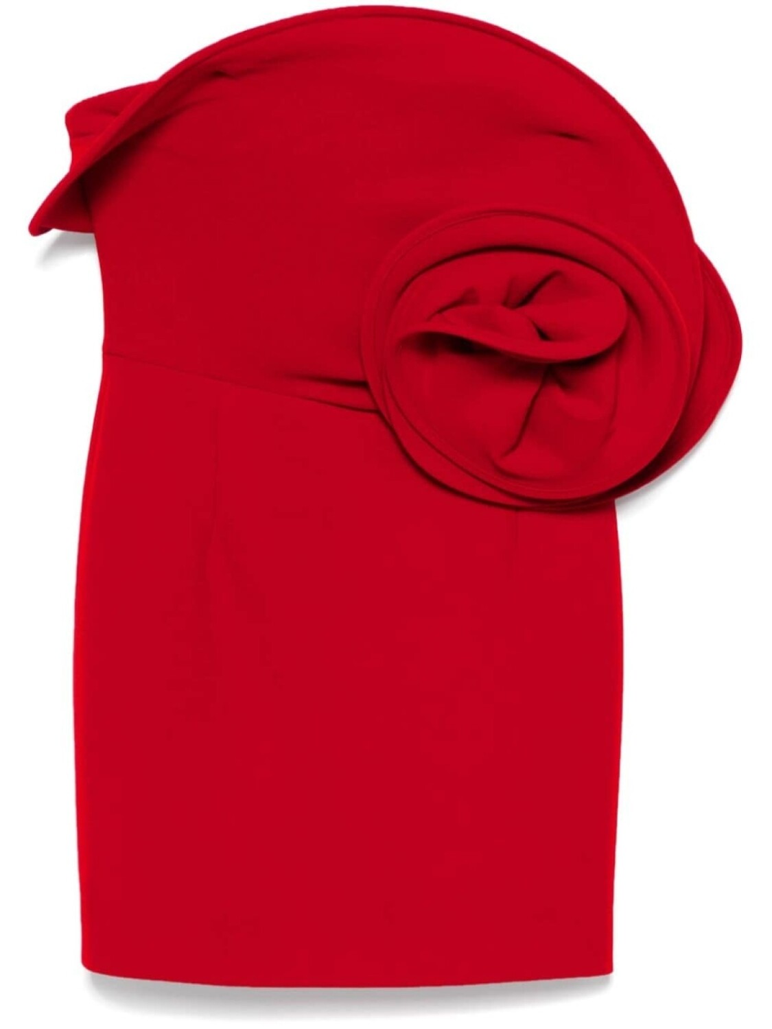 

Magda Butrym мини-платье Sculptural Rose, красный
