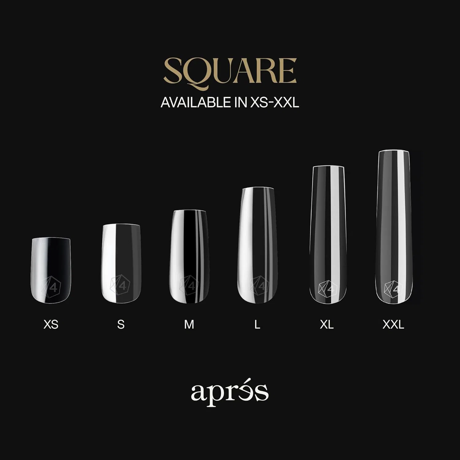 Гелевые типсы «Gel-X Square» от APRÉS Aprés, Natural Square Long — фото 4