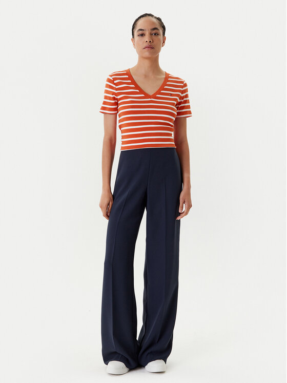 Облегающая футболка New Cody WW0WW40584 Tommy Hilfiger, оранжевый — фото 2