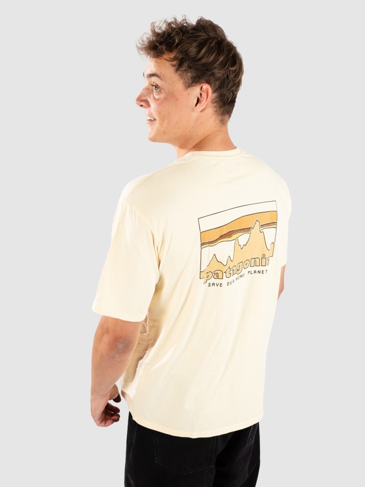 

Футболка Patagonia 73 Skyline Organic T-Shirt, buttercup yellow, Желтый, Футболка Patagonia 73 Skyline Organic T-Shirt, buttercup yellow