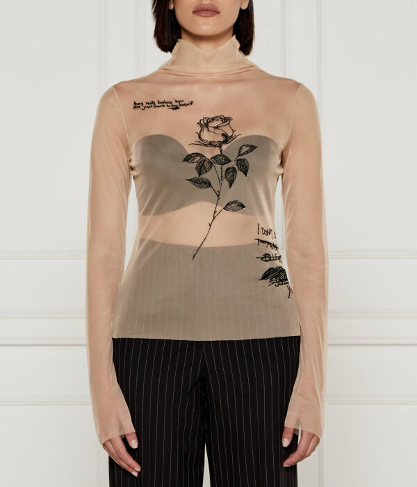 

Блуза Slim fit Patrizia Pepe, желтый
