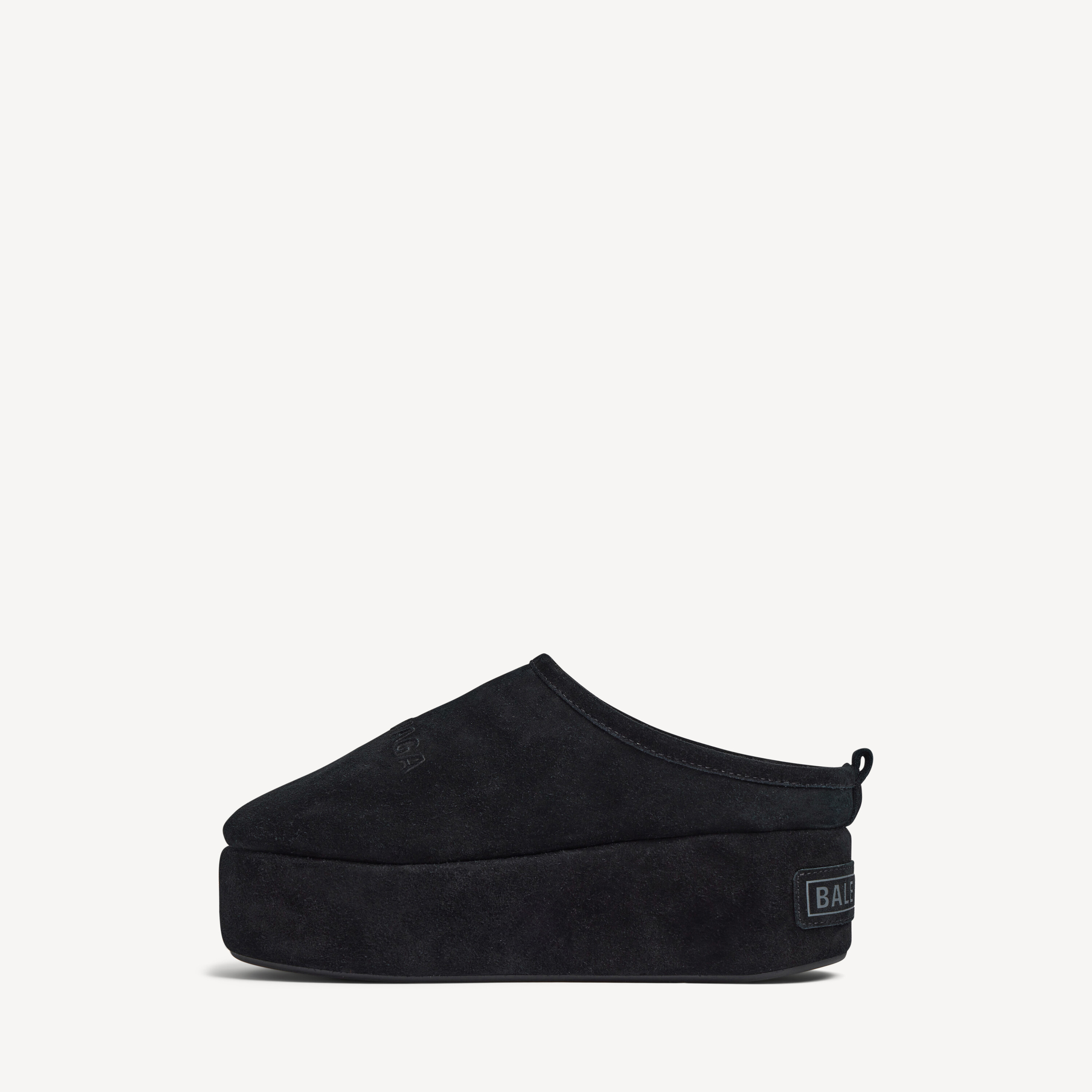 Женские сабо alaska soft на платформе, черные BALENCIAGA, черный — фото 4