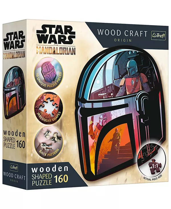

Деревянные пазлы Trefl Wood Craft, 160 деталей, деревянный пазл - Звёздные войны - Мандалорец Trefl, multi-color
