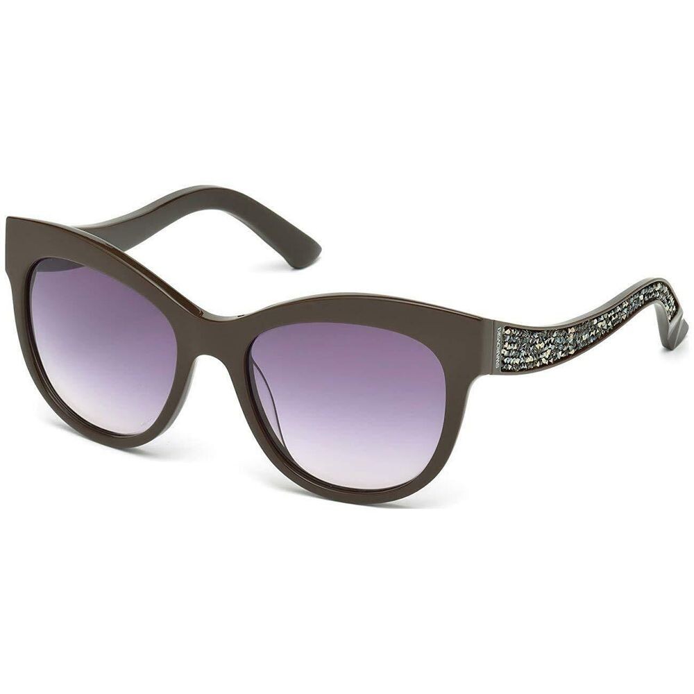 

Коричневые пластиковые солнцезащитные очки Swarovski