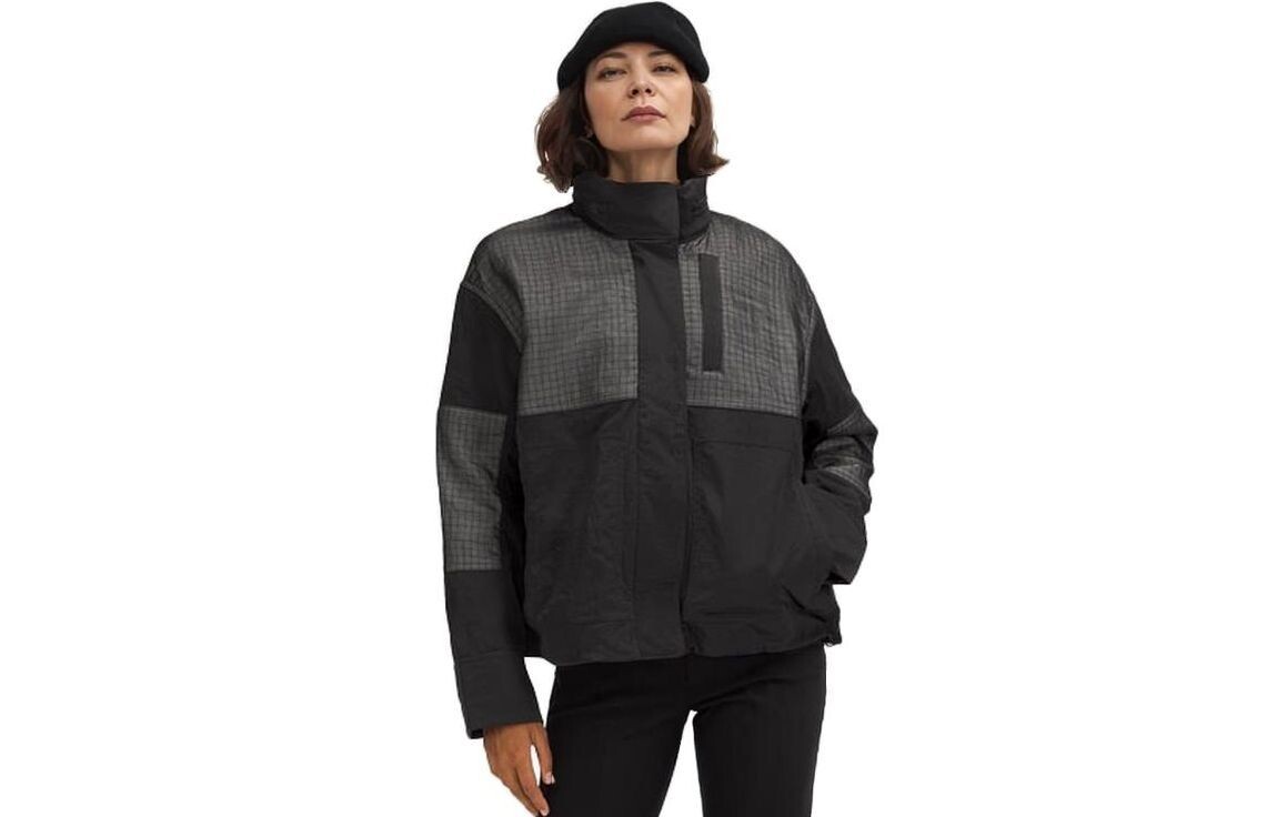 

Водоотталкивающая куртка женская Lululemon, цвет Raspberry color blocking/RIPR/ATRD
