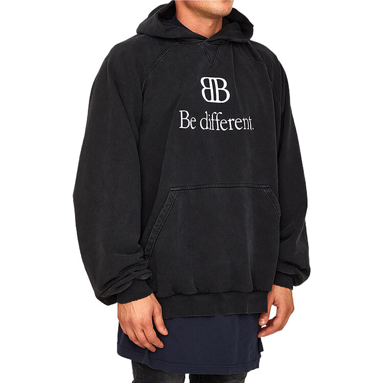 Толстовка мужская Balenciaga Be different, черный — фото 4