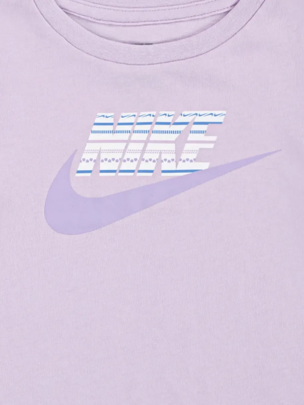 Комплект из шорт и топа с эластичным поясом и принтом логотипа Nike Kids, фиолетовый — фото 4