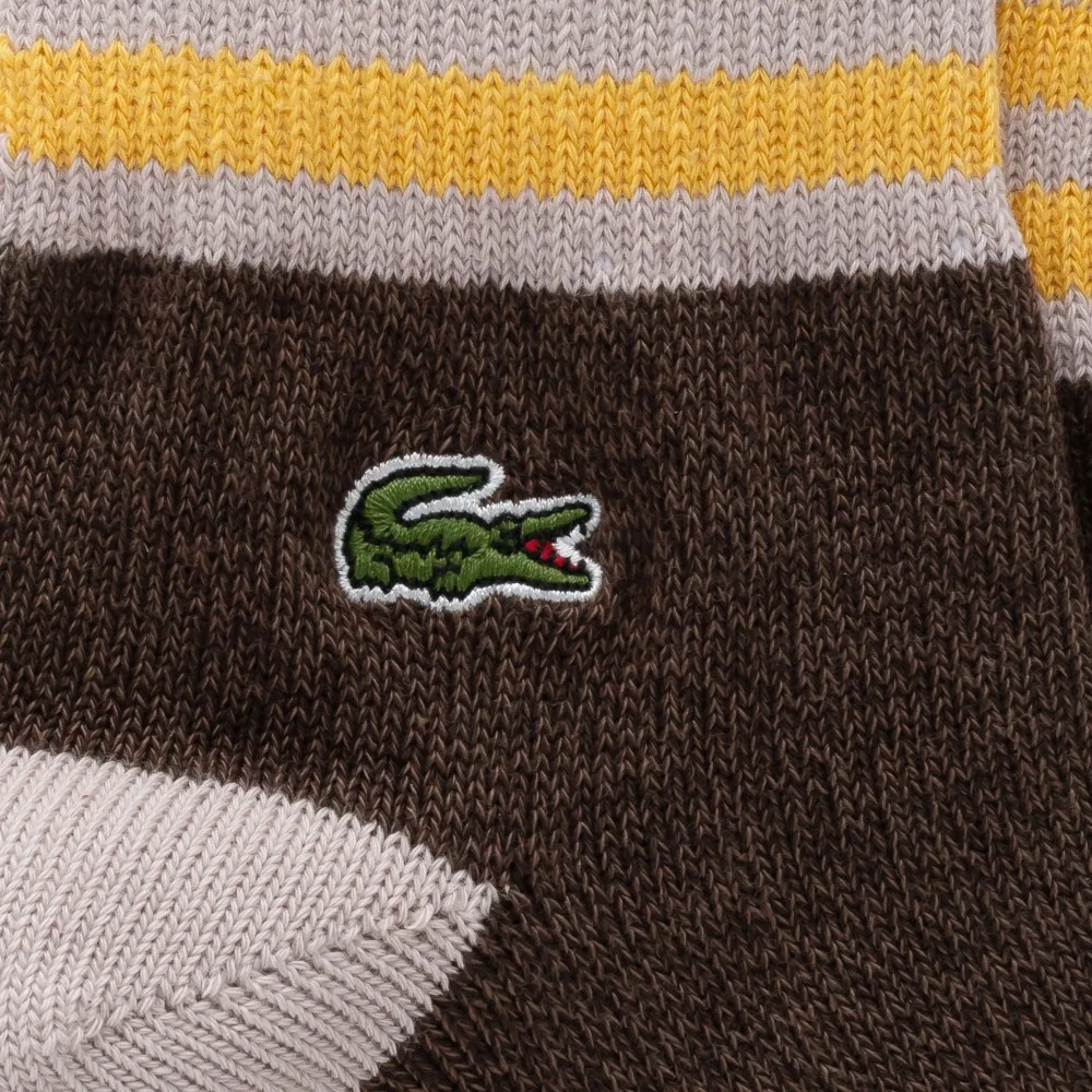Носки мужские Lacoste средней длины с цветными блоками — фото 2