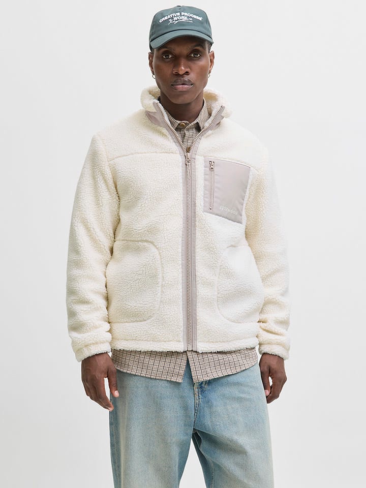 

Куртка Тедди кремового цвета Jack & Jones