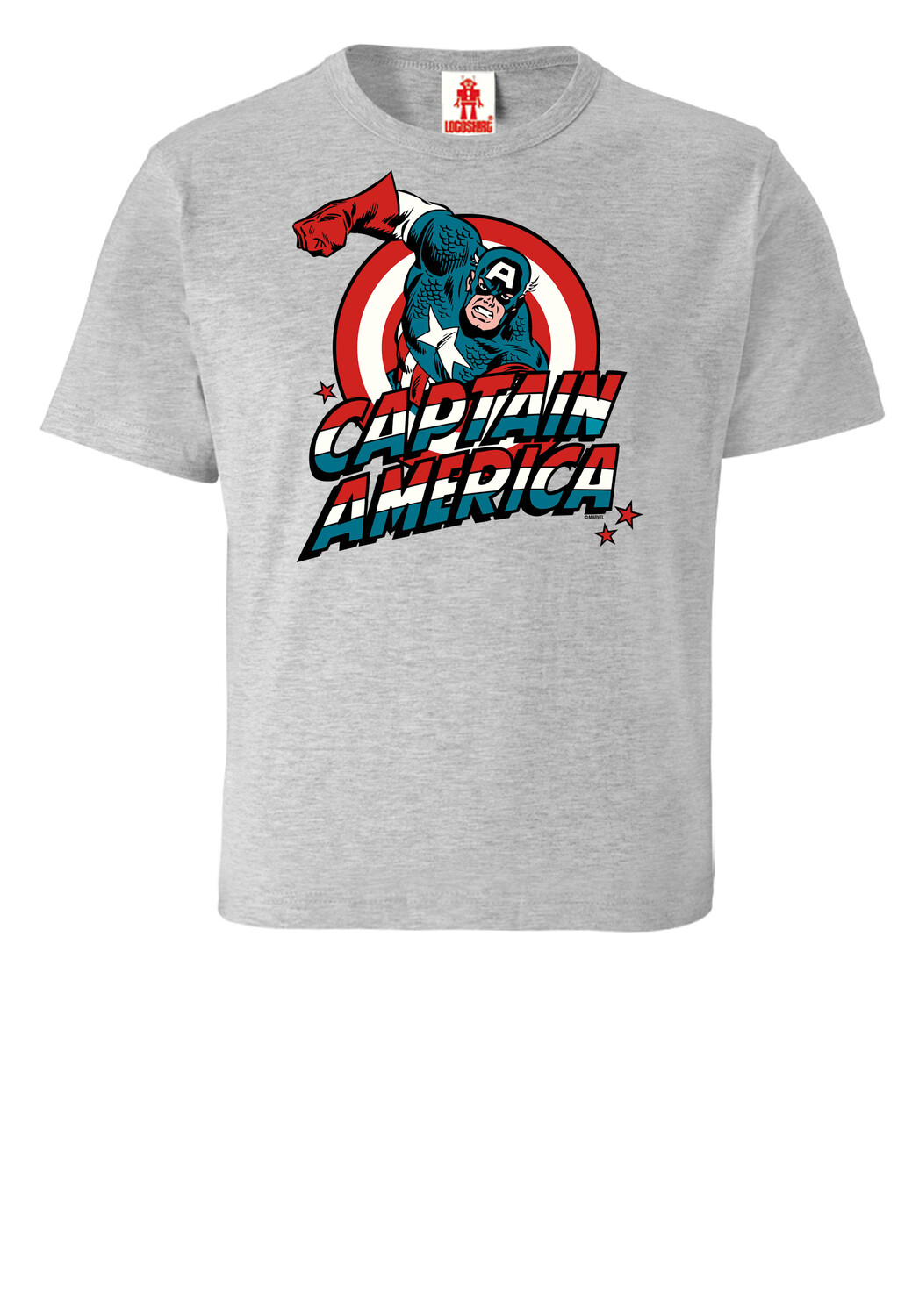 

Футболка Logoshirt Captain America, цвет grau meliert
