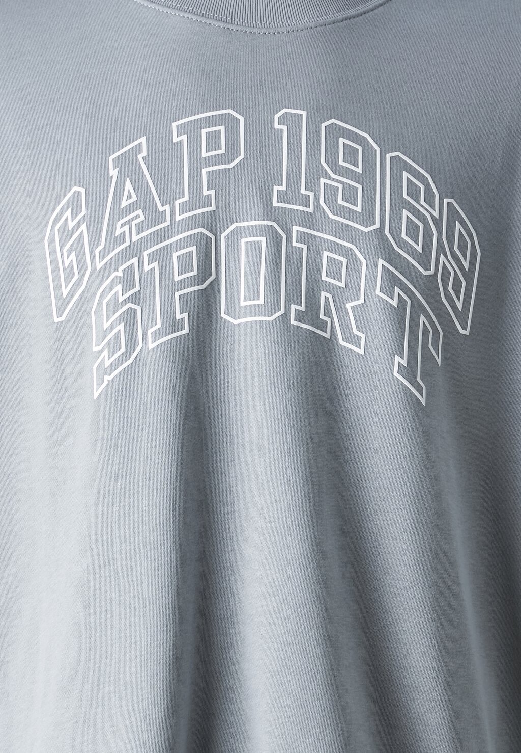 Футболка с принтом Fashion Logo Crew GAP, серый — фото 4