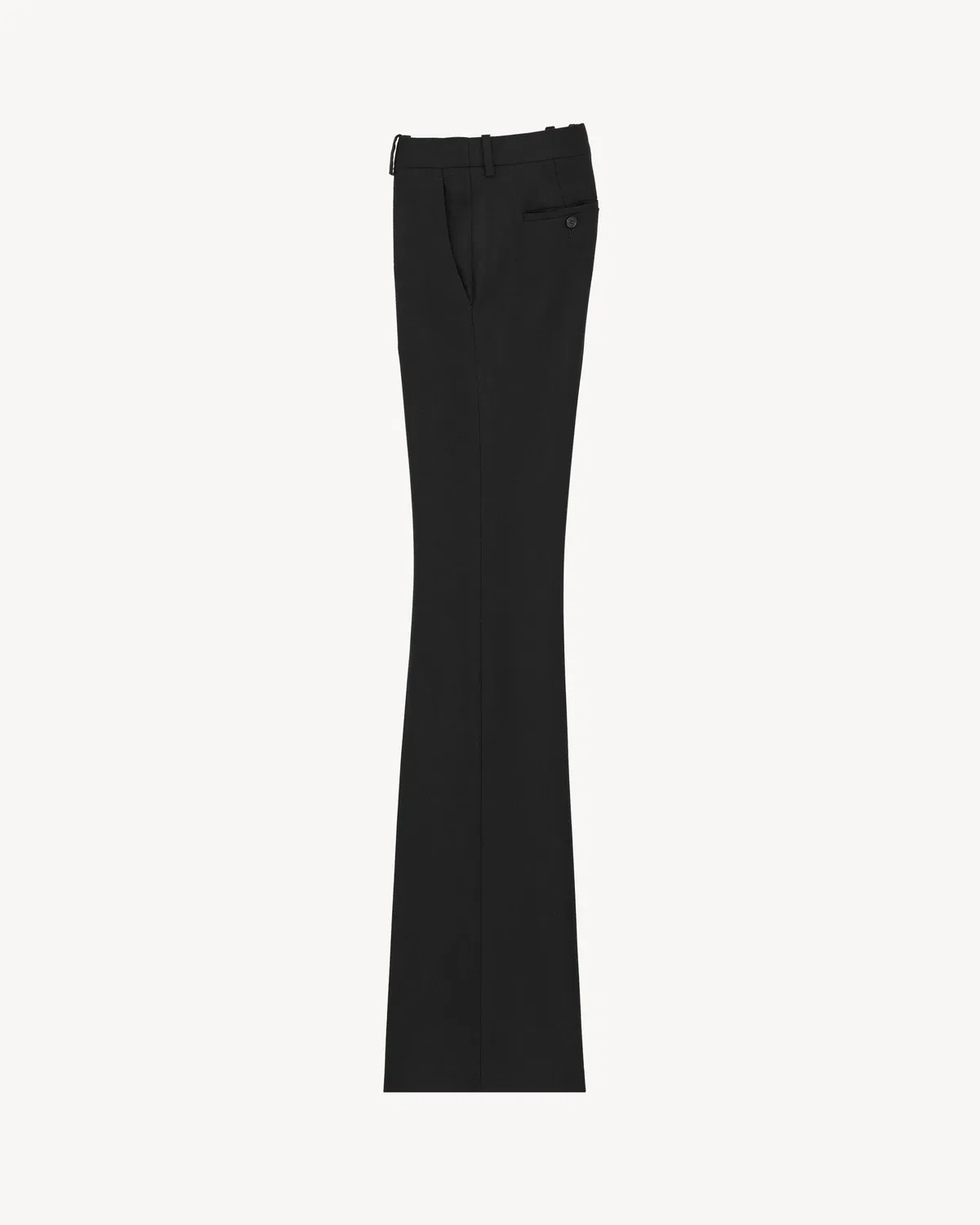 Расклешенные брюки из кашемира Saint Laurent, черный — фото 2