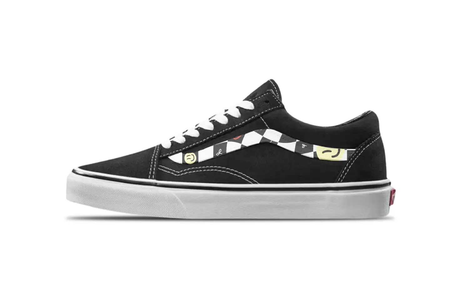

Кроссовки Vans Old Skool Skateboarding Shoes Unisex Low-top White, черный