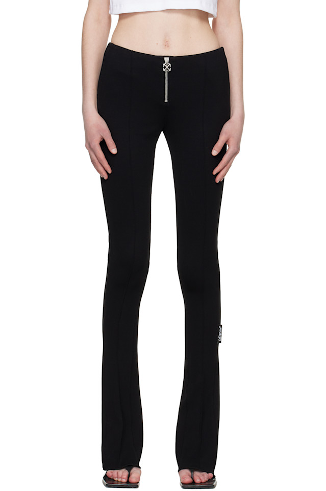 

Узкие брюки из плотного трикотажа Off-White, черный