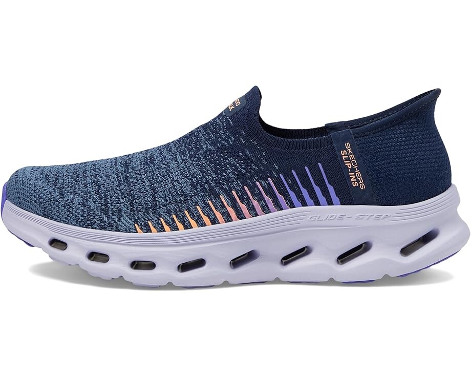 Кроссовки SKECHERS Performance Go Walk Glide Step 2.0 Venus Hands Free Slip-Ins, цвет Navy/Multi — фото 4