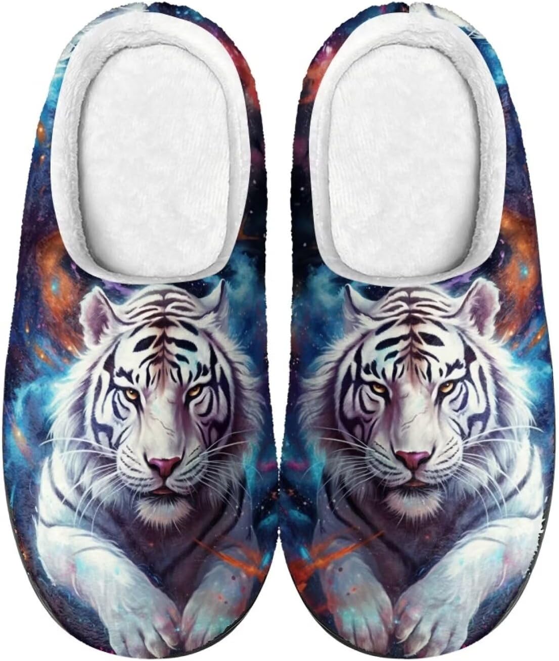 

Тапочки Showudesigns для женщин и мужчин, удобная обувь, теплые, Galaxy Tiger