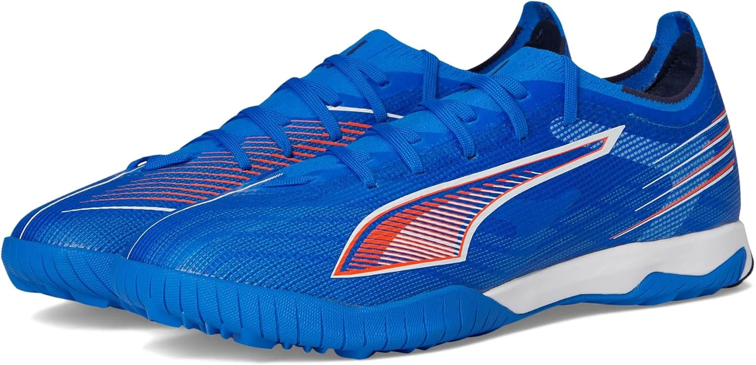 Футбольные бутсы-кроссовки PUMA Ultra Match Turf для мужчин, синий/белый/красный