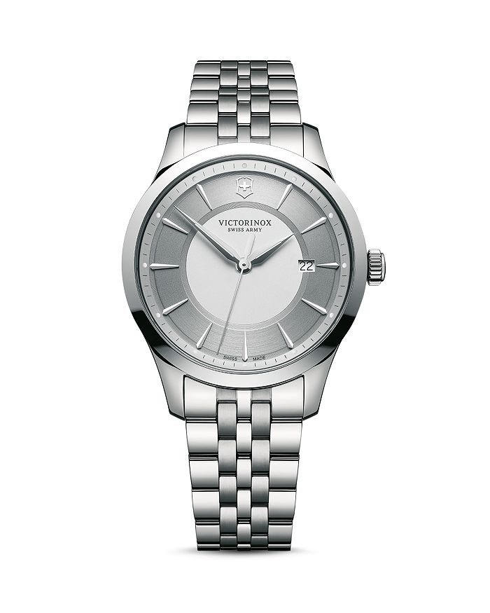 

Швейцарские армейские часы Alliance, 40 мм Victorinox, серебряный