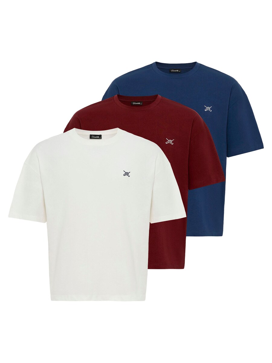 

Рубашка Cool Hill Pablo, цвет Dark blue/Bordeaux/White/Off white
