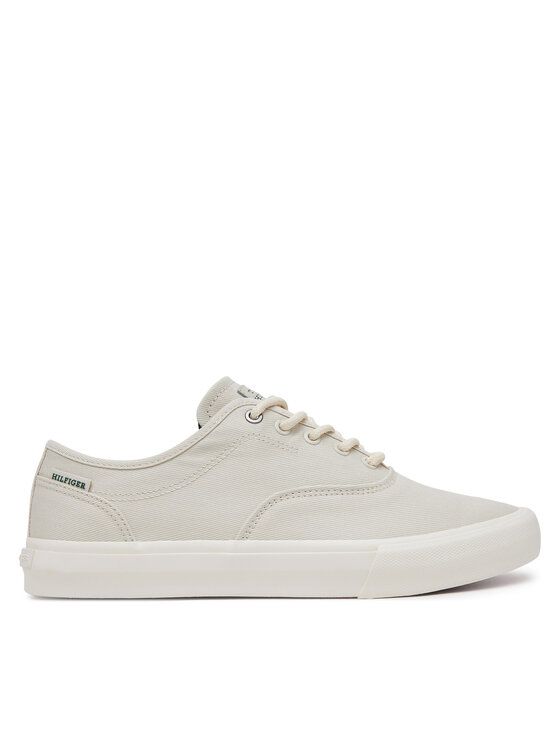 

Тканевые кроссовки Th Hi Vulc Low Oxford Twill FM0FM05400 Tommy Hilfiger, белый