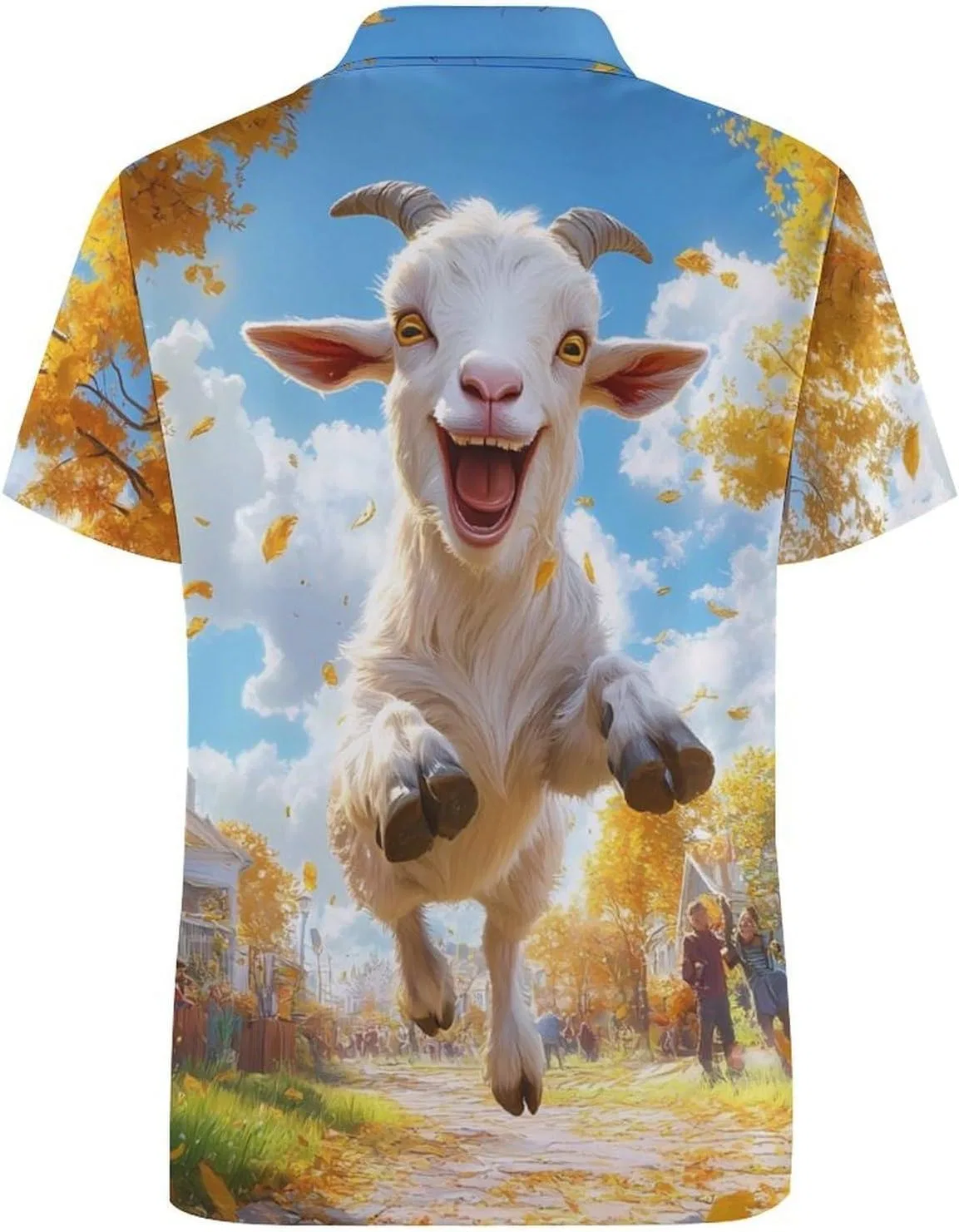 Женское поло Funny Jump Goat, быстросохнущее, с принтом, Style — фото 4