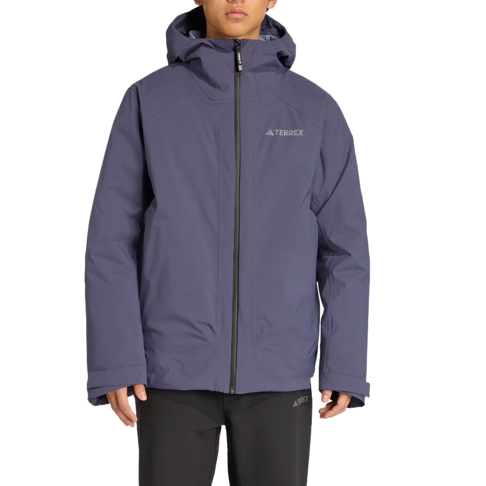 Adidas Термо ветровка Terre Waterproof, Windproof, Abrasion Resistant мужская темно-синий — фото 3