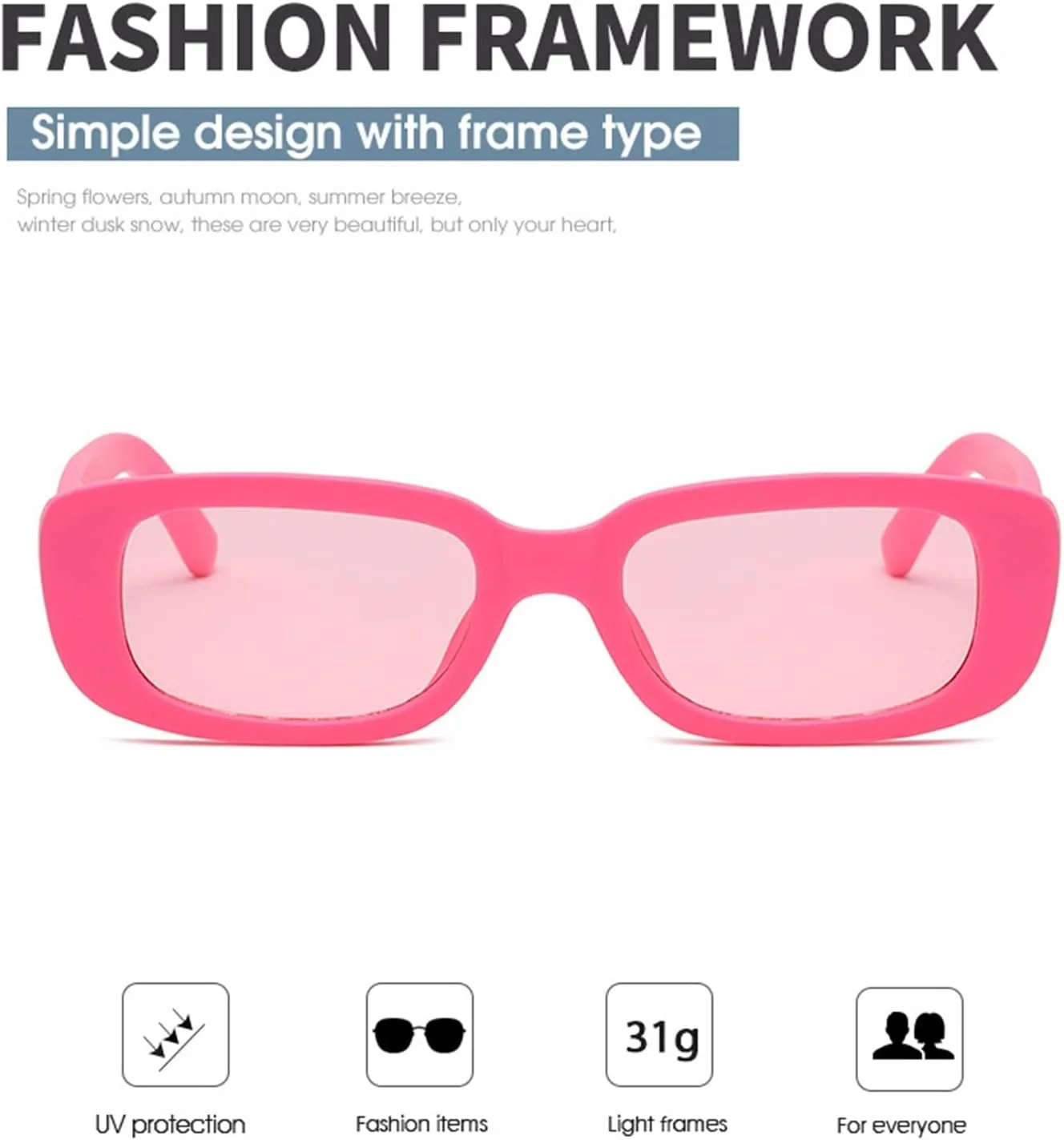 

Небольшие солнцезащитные очки в коробочке для мужчин и женщин, модные, для уличного отдыха, солнцезащитные очки (Цвет: K, Размер: Средний) MTZJH, One Color