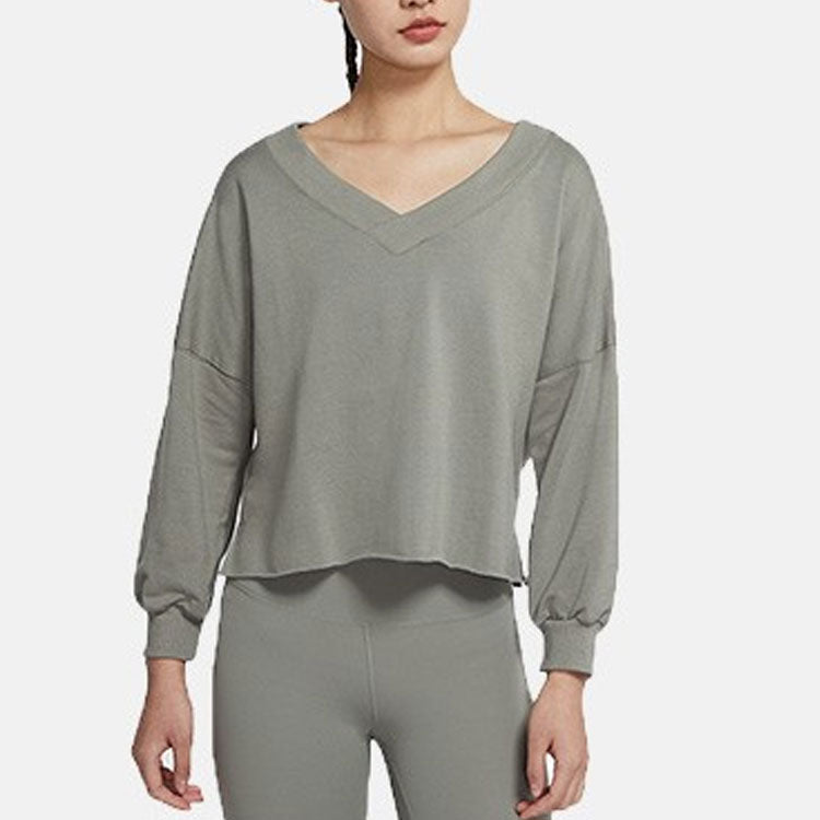 Толстовка (WMNS) AS W NY LUXE OFF MAT FLC VNCK LIGHT ARMY — фото 3