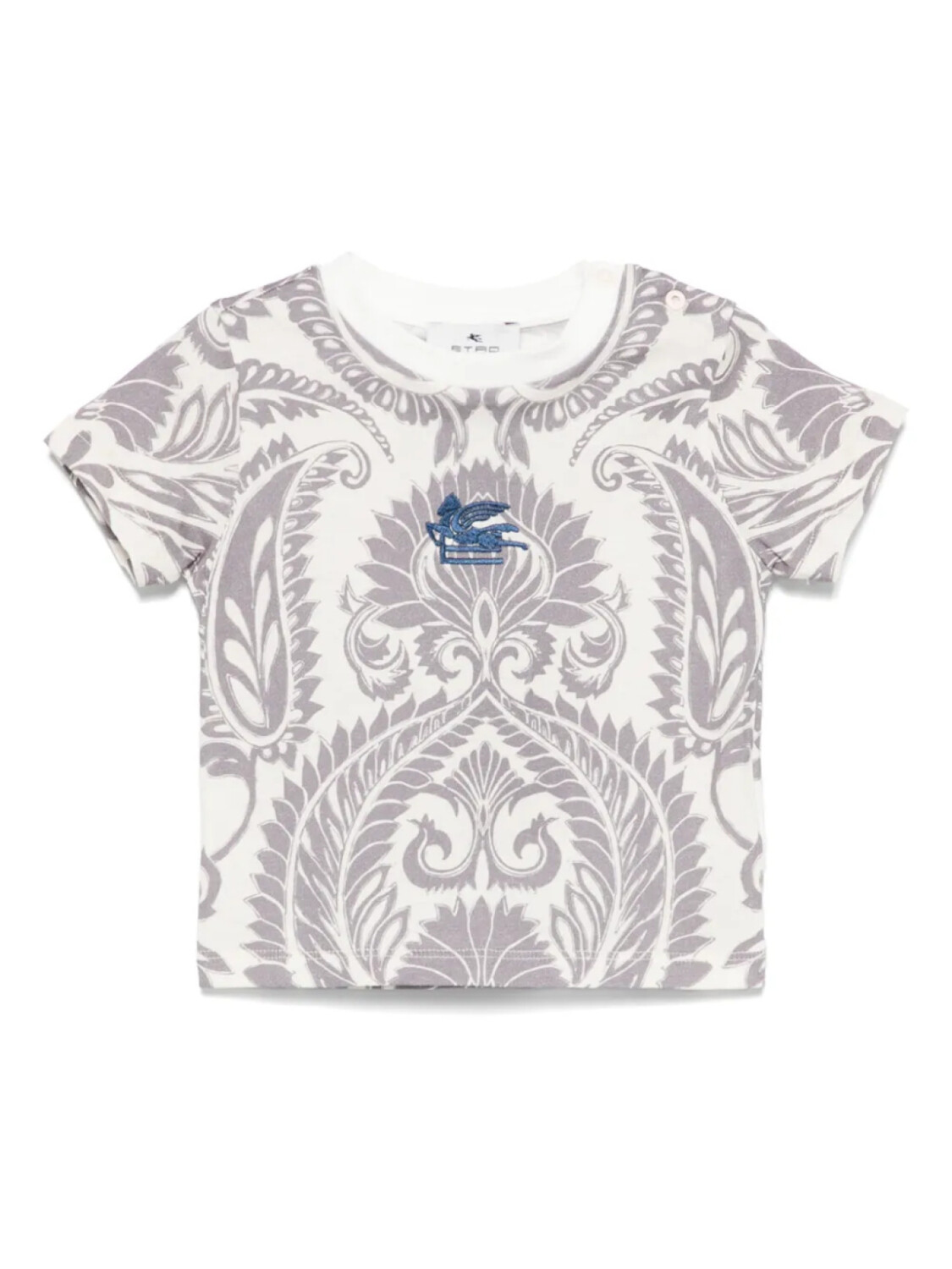 

Футболка ETRO KIDS с принтом пейсли, серый