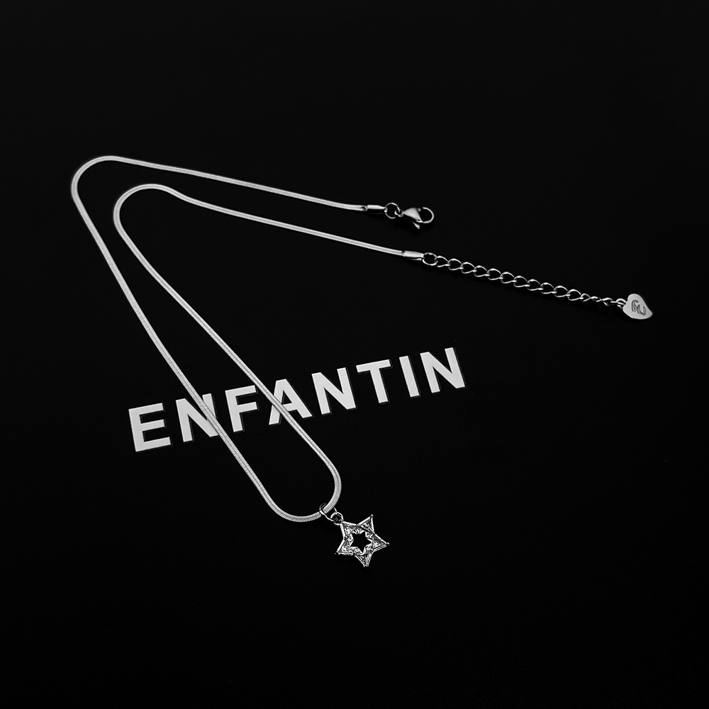 

Титановая стальная цепь унисекс ENFANTIN, серебро