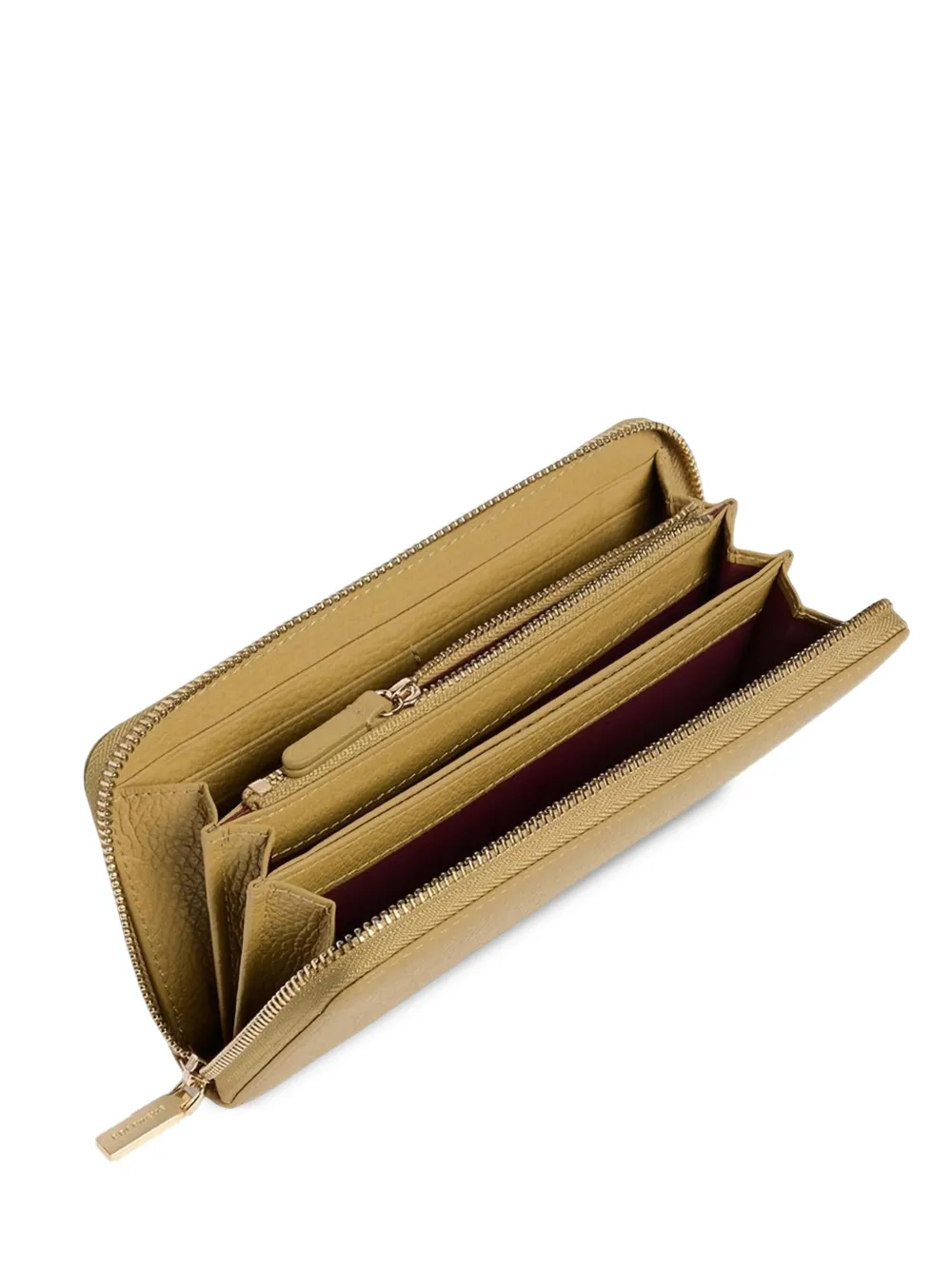 

Мини-кошелек с эффектом металлик на молнии Coccinelle, бежевый