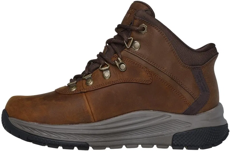 Кроссовки Skechers Herren Meroe PikemanStiefelette, Brown Leather Synthetic — фото 4
