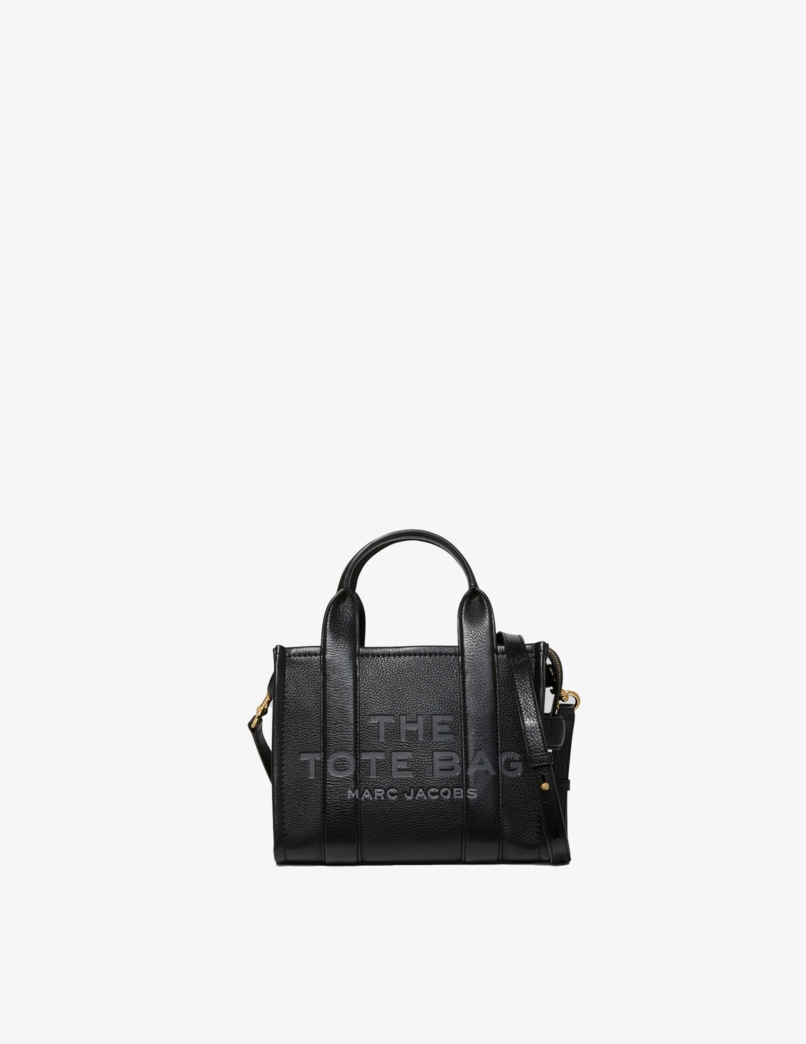 

Кожаная мини-сумка-тоут Marc Jacobs, черный
