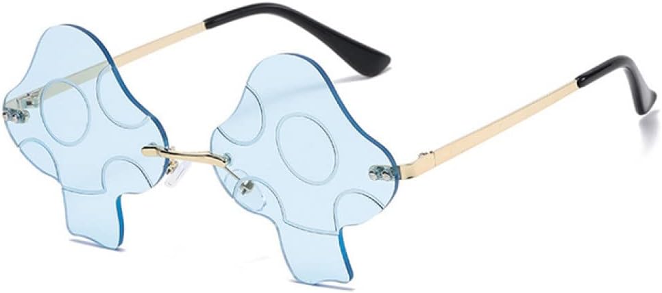 

Женские солнцезащитные очки без оправы неправильной формы в стиле ретро с прозрачными линзами и защитой от УФ-излучения UV400. Мужские солнцезащитные очки с сине-фиолетовыми зеркальными линзами LANGSER, Golden Light Blue