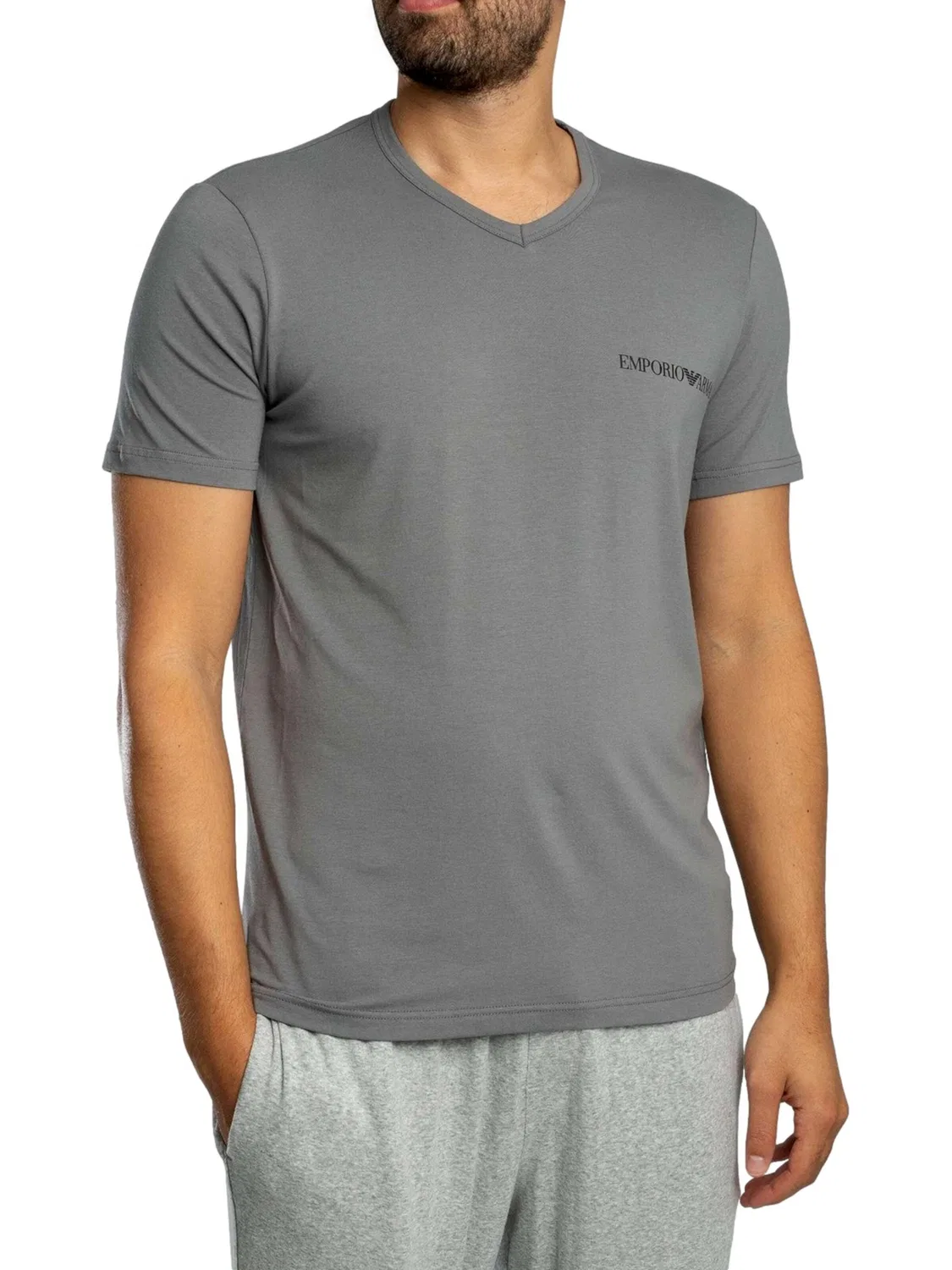 Рубашка Emporio Armani синего цвета — фото 2