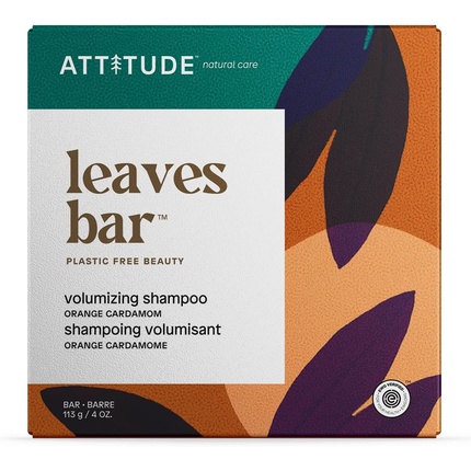 

Шампунь для придания объема волосам ATTITUDE сертифицирован EWG, веганский и не содержит пластика, косметический уход с апельсином и кардамоном, 113 г