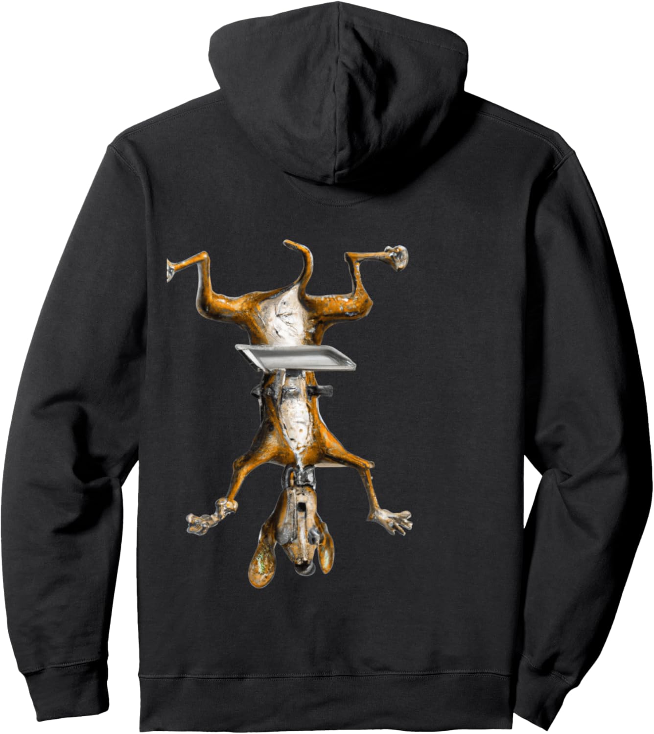 

Изображение перевернутого щенка, ироничный рисунок собаки. Толстовка Nyc/Shibuya Designs 42, черный