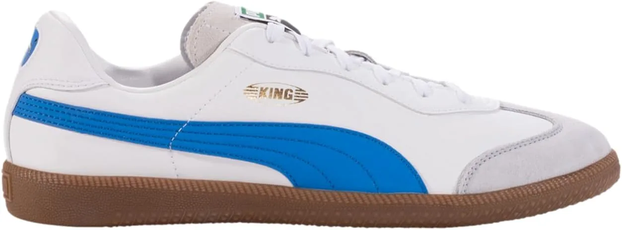 Кроссовки PUMA King 21 для тренировок и фитнеса, унисекс, белый/голубой