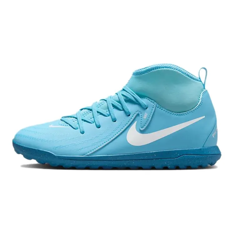 Nike Детские футбольные бутсы mid-top Phantom Luna 2, мягкие и удобные, нескользящие, устойчивые к истиранию, синие